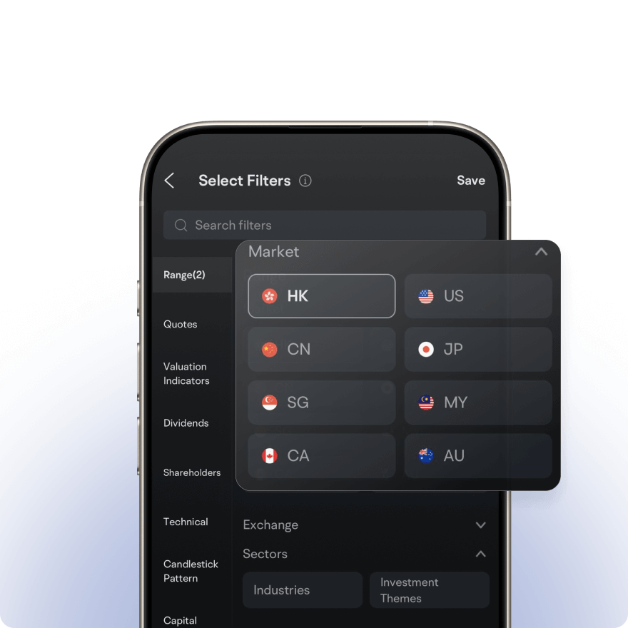 Stock Picker with customizable indicators