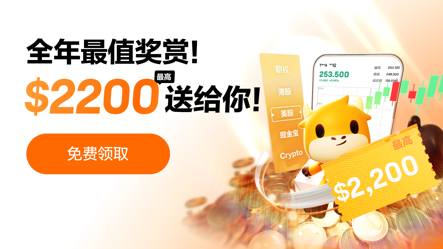 全年最值奖赏!最高$2200送给你!